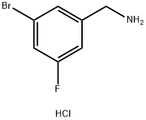 3-BroMo-5-fluorobenzylaMine hydrochloride, 96% Struktur