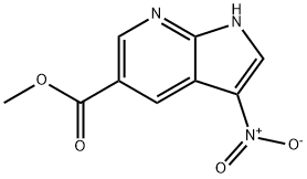 3-Nitro-7-azaindole-5-carboxylic acid Methyl ester Structure