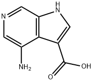 4-AMino-6-azaindole-3-carboxylic acid 化学構造式