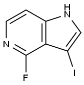 4-Fluoro-3-iodo-5-azaindole Structure