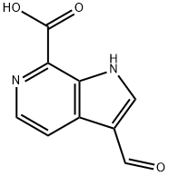 3-ForMyl-6-azaindole-7-carboxylic acid Struktur