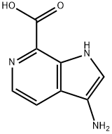 3-AMINO-6-AZAINDOLE-7-CARBOXYLIC ACID 结构式