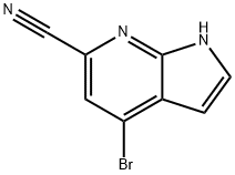 4-BroMo-6-cyano-7-azaindole, 1190310-18-9, 结构式