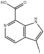 3-Iodo-6-azaindole-7-carboxylic acid Structure