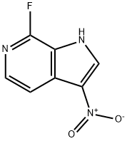 7-Fluoro-3-nitro-6-azaindole 结构式