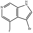 3-BroMo-4-fluoro-6--azaindole Struktur