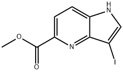 3-Iodo-4-azaindole-5-carboxylic acid Methyl ester Struktur