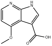 4-Methoxy-7-azaindole-3-carboxylic acid Struktur