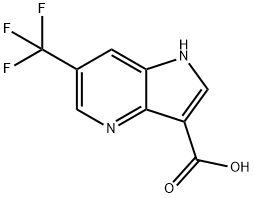 6-TrifluoroMethyl-4-azaindole-3-carboxylic acid Structure