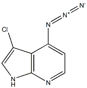 4-Azido-3-chloro-7-azaindole Struktur