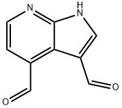 7-azaindole-3,4-dicarbaldehyde 化学構造式