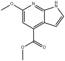 6-Methoxy-7-azaindole-4-carboxylic acid Methyl ester 化学構造式
