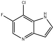 6-氟-7-氯-4-氮杂吲哚, 1190312-44-7, 结构式