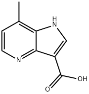 7-Methyl-4-azaindole-3-carboxylic acid Struktur