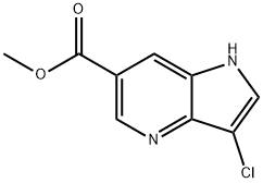 3-Chloro-4-azaindole-6-carboxylic acid Methyl ester 化学構造式