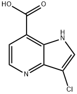 3-Chloro-4-azaindole-7-carboxylic acid Struktur