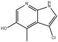 3-Chloro-5-hydroxy-4-Methyl-7-azaindole Structure