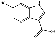 6-Hydroxy-4-azaindole-3-carboxylic acid 化学構造式
