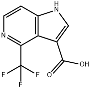 4-(TrifluoroMethyl)-5-azaindole-3-carboxylic acid Structure