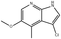 3-Chloro-5-Methoxy-4-Methyl-7-azaindole Structure