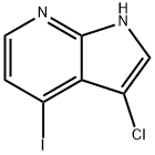 3-氯-4-碘-1H-吡咯并[2,3-B]吡啶 结构式