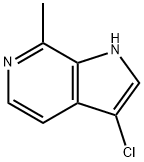 3-Chloro-7-Methyl-6-azaindole 化学構造式