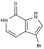 3-溴-1H-吡咯并[2,3-C]吡啶-7-醇,1190314-15-8,结构式