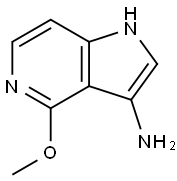 4-甲氧基-1H-吡咯[3,2-C]吡啶-3-胺 结构式