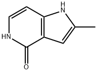 4-Hydroxy-2-Methyl-5-azaindole 化学構造式