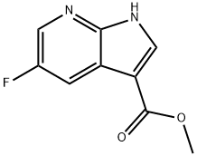 5-Flouro-7-azaindole-3-carboxylic acid Methyl ester Struktur