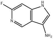 3-AMINO-6-FLUORO-5-AZAINDOLE 结构式