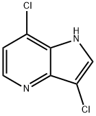3,7-二氯-4-氮杂吲哚 结构式
