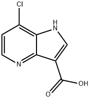 7-Chloro-4-azaindole-3-carboxylic acid 化学構造式