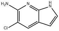 5-氯-1H-吡咯并[2,3-B]吡啶-6-胺 结构式