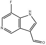 7-Fluoro-5-azaindole-3-carboxaldehyde 结构式