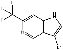 3-BroMo-6-(trifluoroMethyl)-5-azaindole Struktur