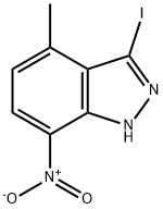 3-Iodo-4-Methyl-7-nitro-1H-indazole Structure