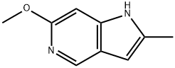 6-甲氧基-2-甲基-1H-吡咯并[3,2-C]吡啶 结构式