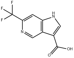 6-(TrifluoroMethyl)-5-azaindole-3-carboxylic acid,1190315-83-3,结构式