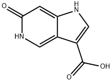 6-HYDROXY-5-AZAINDOLE-3-CARBOXYLIC ACID 结构式