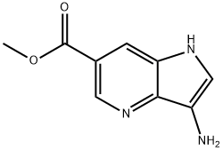 3-氨基-1H-吡咯[3,2-B]吡啶-6-羧酸甲酯 结构式