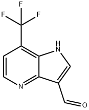 7-(TrifluoroMethyl)-4-azaindole-3-carboxaldehyde Structure