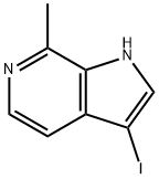 3-IODO-7-METHYL-6-AZAINDOLE 结构式