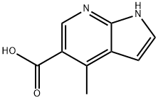 4-メチル-7-アザインドール-5-カルボン酸 化学構造式