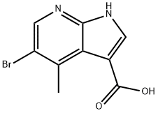 5-BroMo-4-Methyl-7-azaindole-3-carboxylic acid Structure