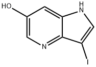 6-Hydroxy-3-iodo-4-azaindole Structure