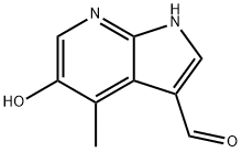 5-Hydroxy-4-Methyl-7-azaindole-3-carbaldehyde Struktur