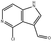 4-氯-5-氮杂吲哚-3-甲醛, 1190317-34-0, 结构式