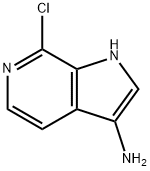 7-氯-1H-吡咯并[2,3-C]吡啶-3-胺,1190317-98-6,结构式