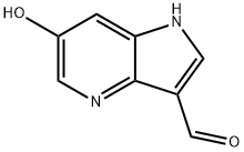 6-Hydroxy-4-azaindole-3-carbaldehyde 化学構造式